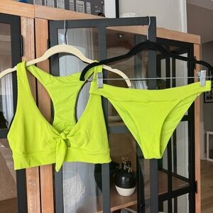 L*Space reversible bikini set ribbed camacho bottoms low rise tie top tara top